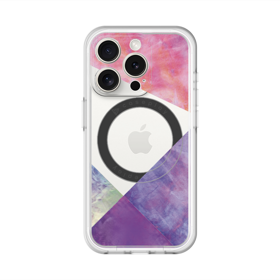 スリムプロテクションプレミアムケース with MagSafe［ 朝焼けパステルパレット - Purple ］