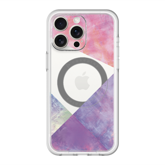 スリムプロテクションプレミアムケース with MagSafe［ 朝焼けパステルパレット - Purple ］