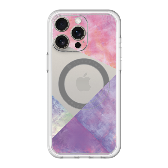 スリムプロテクションプレミアムケース with MagSafe［ 朝焼けパステルパレット - Purple ］
