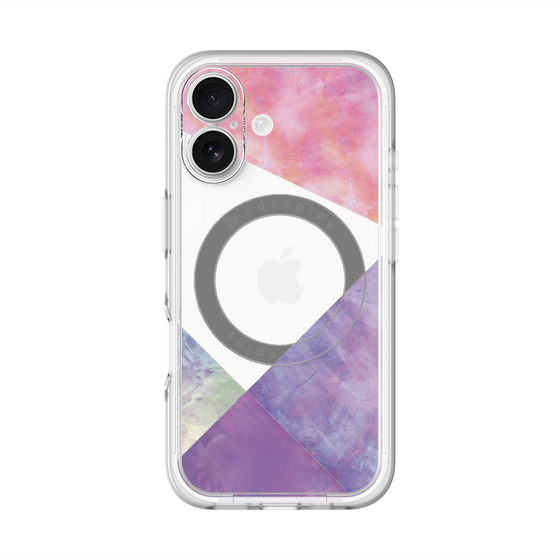 スリムプロテクションプレミアムケース with MagSafe［ 朝焼けパステルパレット - Purple ］