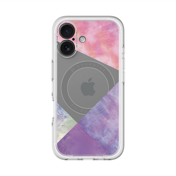 スリムプロテクションプレミアムケース with MagSafe［ 朝焼けパステルパレット - Purple ］