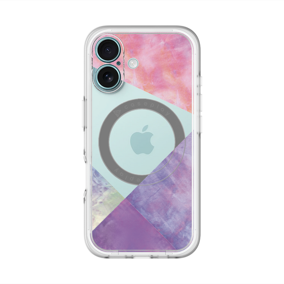 スリムプロテクションプレミアムケース with MagSafe［ 朝焼けパステルパレット - Purple ］