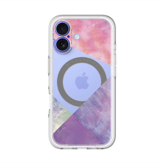 スリムプロテクションプレミアムケース with MagSafe［ 朝焼けパステルパレット - Purple ］