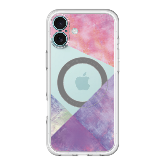 スリムプロテクションプレミアムケース with MagSafe［ 朝焼けパステルパレット - Purple ］