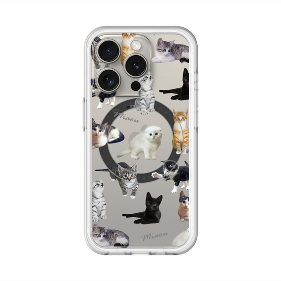 スリムプロテクションプレミアムケース with MagSafe［ キャットコレクション ］
