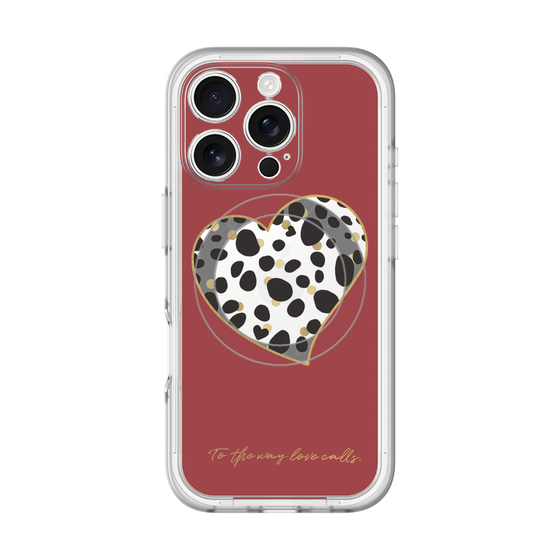 スリムプロテクションプレミアムケース with MagSafe［ ダルメシアンハート ］