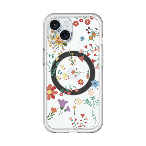スリムプロテクションプレミアムケース with MagSafe［ キュートな花柄 ］