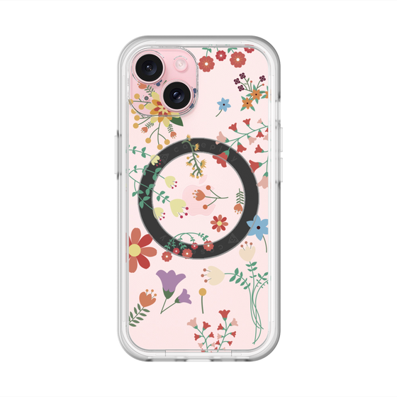 スリムプロテクションプレミアムケース with MagSafe［ キュートな花柄 ］