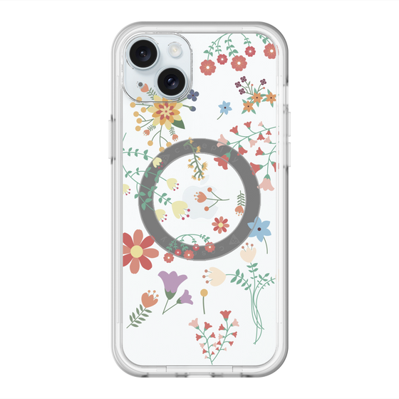 スリムプロテクションプレミアムケース with MagSafe［ キュートな花柄 ］