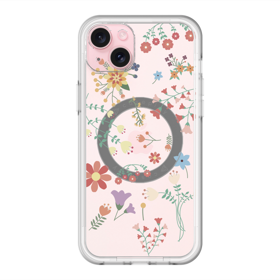 スリムプロテクションプレミアムケース with MagSafe［ キュートな花柄 ］