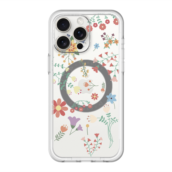 スリムプロテクションプレミアムケース with MagSafe［ キュートな花柄 ］
