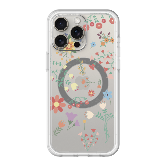スリムプロテクションプレミアムケース with MagSafe［ キュートな花柄 ］
