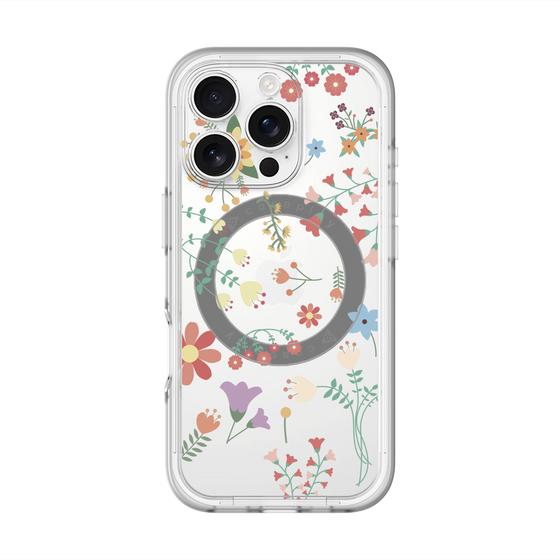 スリムプロテクションプレミアムケース with MagSafe［ キュートな花柄 ］