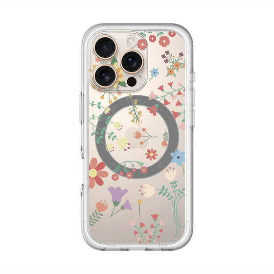 スリムプロテクションプレミアムケース with MagSafe［ キュートな花柄 ］
