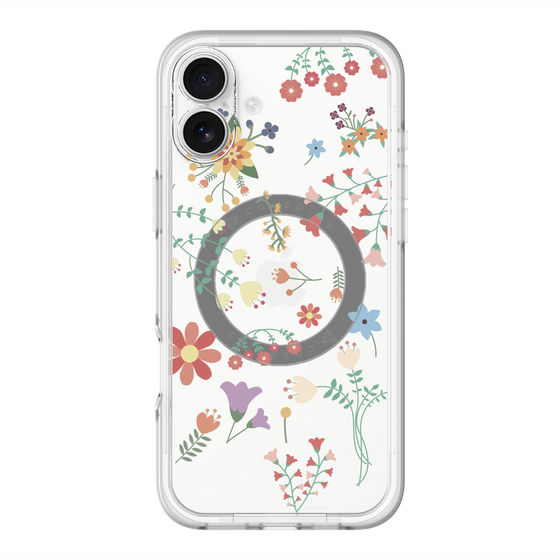 スリムプロテクションプレミアムケース with MagSafe［ キュートな花柄 ］
