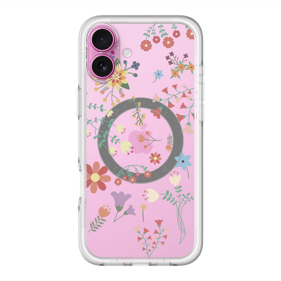 スリムプロテクションプレミアムケース with MagSafe［ キュートな花柄 ］