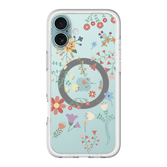 スリムプロテクションプレミアムケース with MagSafe［ キュートな花柄 ］