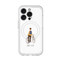 スリムプロテクションプレミアムケース with MagSafe［ Dont stop - White ］