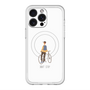 スリムプロテクションプレミアムケース with MagSafe［ Dont stop - White ］