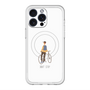 スリムプロテクションプレミアムケース with MagSafe［ Dont stop - White ］