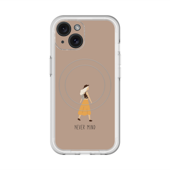 スリムプロテクションプレミアムケース with MagSafe［ Never Mind - Beige ］