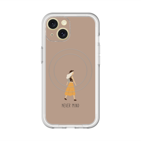 スリムプロテクションプレミアムケース with MagSafe［ Never Mind - Beige ］