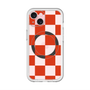 スリムプロテクションプレミアムケース with MagSafe［ 市松模様 - Red ］