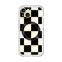 スリムプロテクションプレミアムケース with MagSafe［ 市松模様 - Black ］