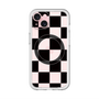 スリムプロテクションプレミアムケース with MagSafe［ 市松模様 - Black ］