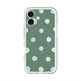 スリムプロテクションプレミアムケース with MagSafe［ 水彩ドット・レトロカラー - Green ］