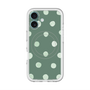スリムプロテクションプレミアムケース with MagSafe［ 水彩ドット・レトロカラー - Green ］