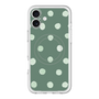 スリムプロテクションプレミアムケース with MagSafe［ 水彩ドット・レトロカラー - Green ］