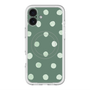 スリムプロテクションプレミアムケース with MagSafe［ 水彩ドット・レトロカラー - Green ］