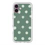 スリムプロテクションプレミアムケース with MagSafe［ 水彩ドット・レトロカラー - Green ］