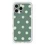 スリムプロテクションプレミアムケース with MagSafe［ 水彩ドット・レトロカラー - Green ］
