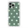 スリムプロテクションプレミアムケース with MagSafe［ 水彩ドット・レトロカラー - Green ］
