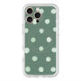 スリムプロテクションプレミアムケース with MagSafe［ 水彩ドット・レトロカラー - Green ］