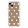 スリムプロテクションプレミアムケース with MagSafe［ 水彩ドット・レトロカラー - Brown ］