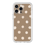 スリムプロテクションプレミアムケース with MagSafe［ 水彩ドット・レトロカラー - Brown ］