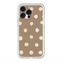 スリムプロテクションプレミアムケース with MagSafe［ 水彩ドット・レトロカラー - Brown ］