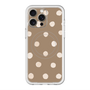 スリムプロテクションプレミアムケース with MagSafe［ 水彩ドット・レトロカラー - Brown ］
