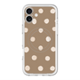スリムプロテクションプレミアムケース with MagSafe［ 水彩ドット・レトロカラー - Brown ］