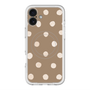スリムプロテクションプレミアムケース with MagSafe［ 水彩ドット・レトロカラー - Brown ］