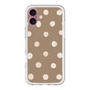 スリムプロテクションプレミアムケース with MagSafe［ 水彩ドット・レトロカラー - Brown ］