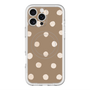 スリムプロテクションプレミアムケース with MagSafe［ 水彩ドット・レトロカラー - Brown ］