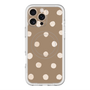 スリムプロテクションプレミアムケース with MagSafe［ 水彩ドット・レトロカラー - Brown ］