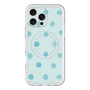 スリムプロテクションプレミアムケース with MagSafe［ 水彩ドット・レトロカラー - Light Blue ］