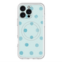 スリムプロテクションプレミアムケース with MagSafe［ 水彩ドット・レトロカラー - Light Blue ］
