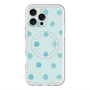 スリムプロテクションプレミアムケース with MagSafe［ 水彩ドット・レトロカラー - Light Blue ］