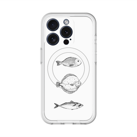 スリムプロテクションプレミアムケース with MagSafe［ Coexist No.1 - White ］